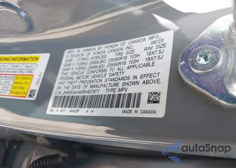 2024 Honda Cr-V Ex Awd from USA, damaged, VIN 2HKRS4H46RH407871